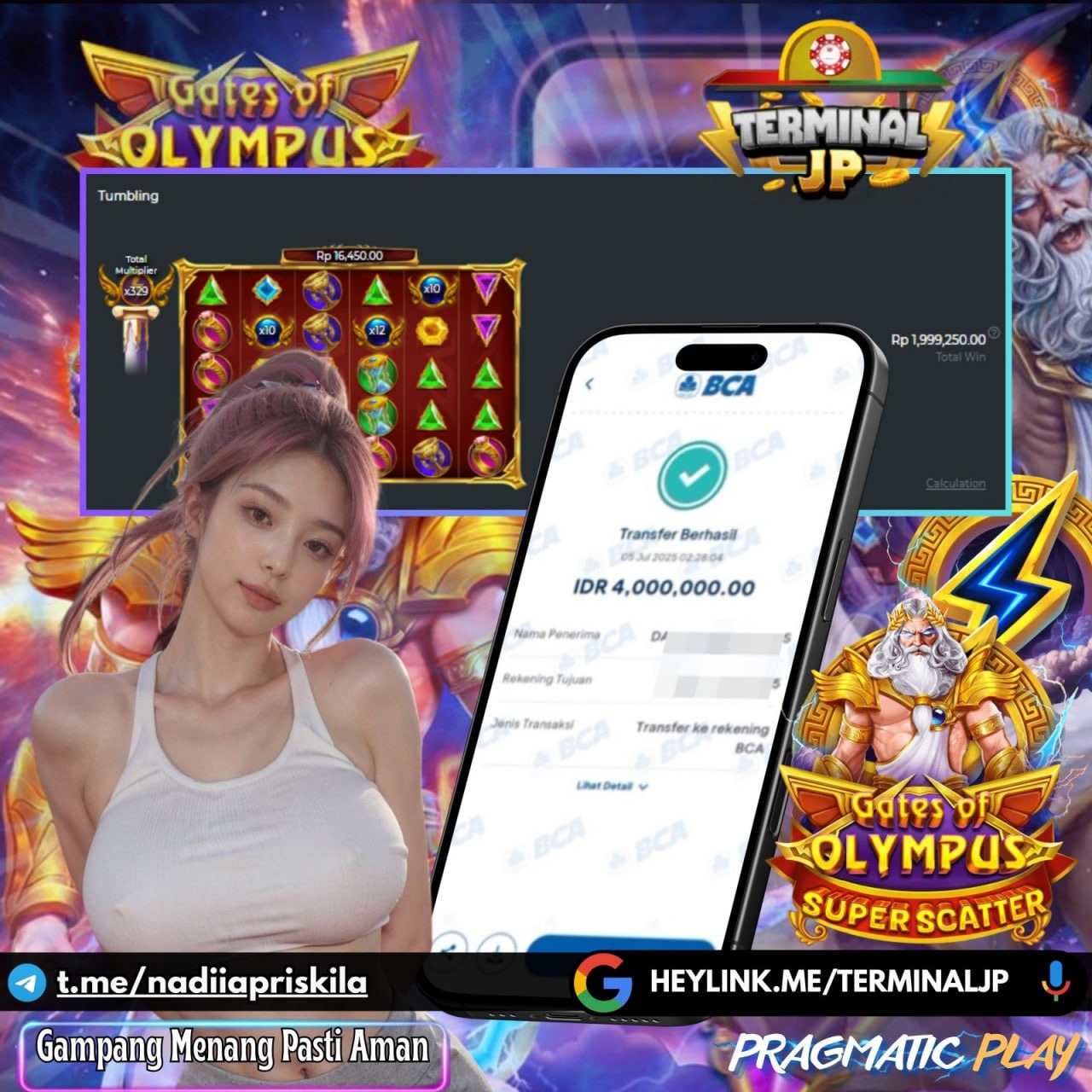 SUPER SCATTER MEMANG TIDAK DI RAGUKAN LAGI RASAKAN SEKARANG JUGA HANYA DI TERMINALJP !!!