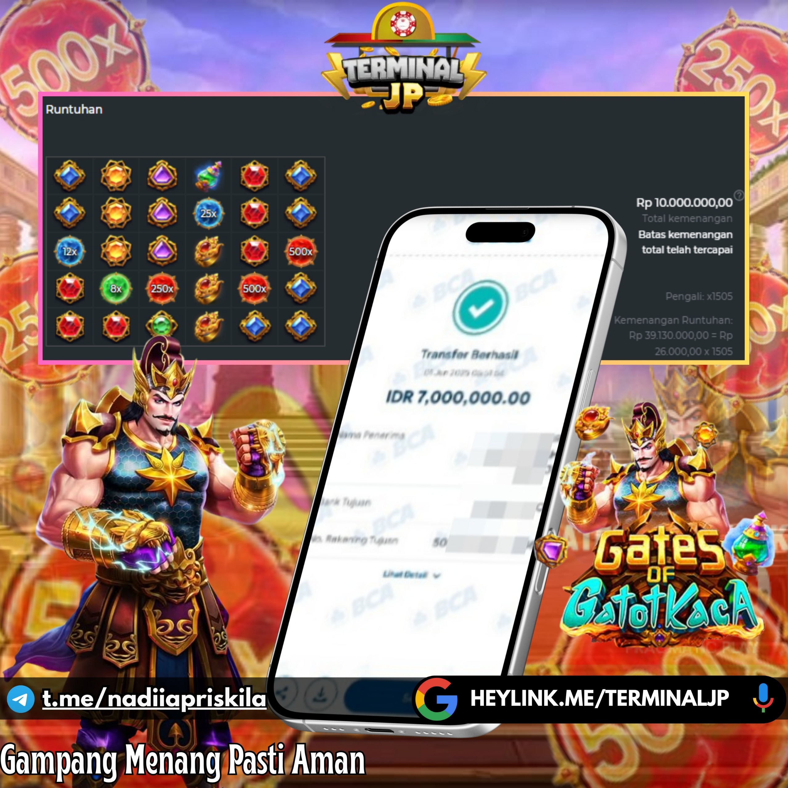 PAHLAWAN GATOT KACA SIAP JACKPOT KAN AKUN KAMU BOSSKU !!!