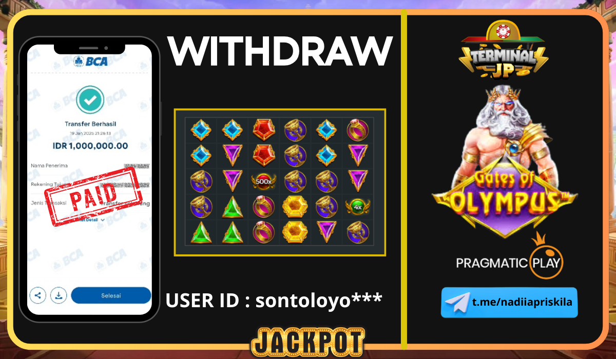 PLAYER MENANG 1.000.000.- LUNAS TUNTAS TANPA KENDALA