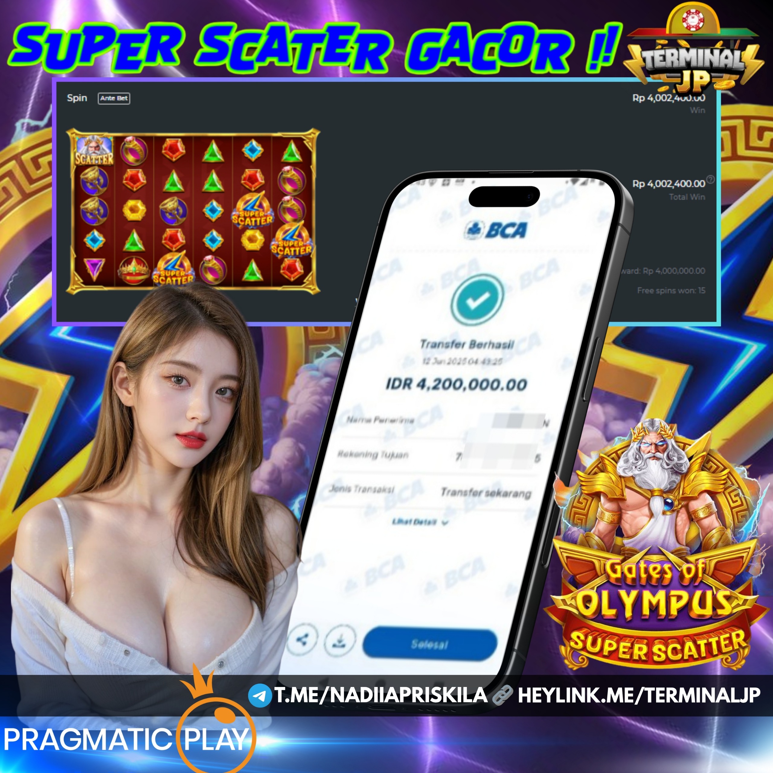 SUPER SCATTER SUDAH PASTI BISA BUAT KAMU CUAN KAPANPUN BOSSKU GASKEN !!!