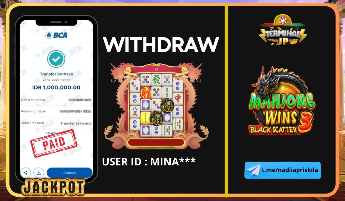 PLAYER BERHASIL MENANG 1.000.000.- DI BAYAR LUNAS!!