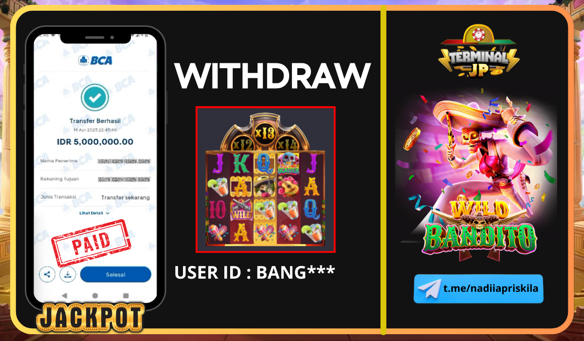 PLAYER BERHASIL MENANG 5.000.000.- DI BAYAR LUNAS!!