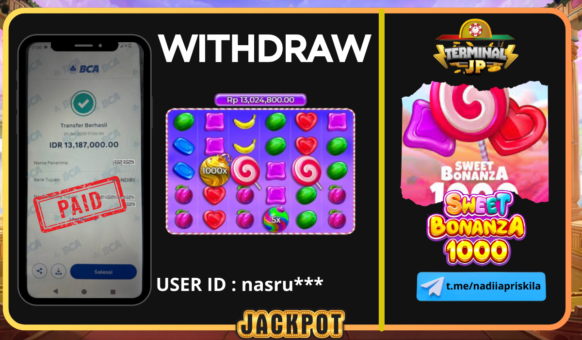 PLAYER MENANG 13.187.000.- LUNAS TUNTAS TANPA KENDALA