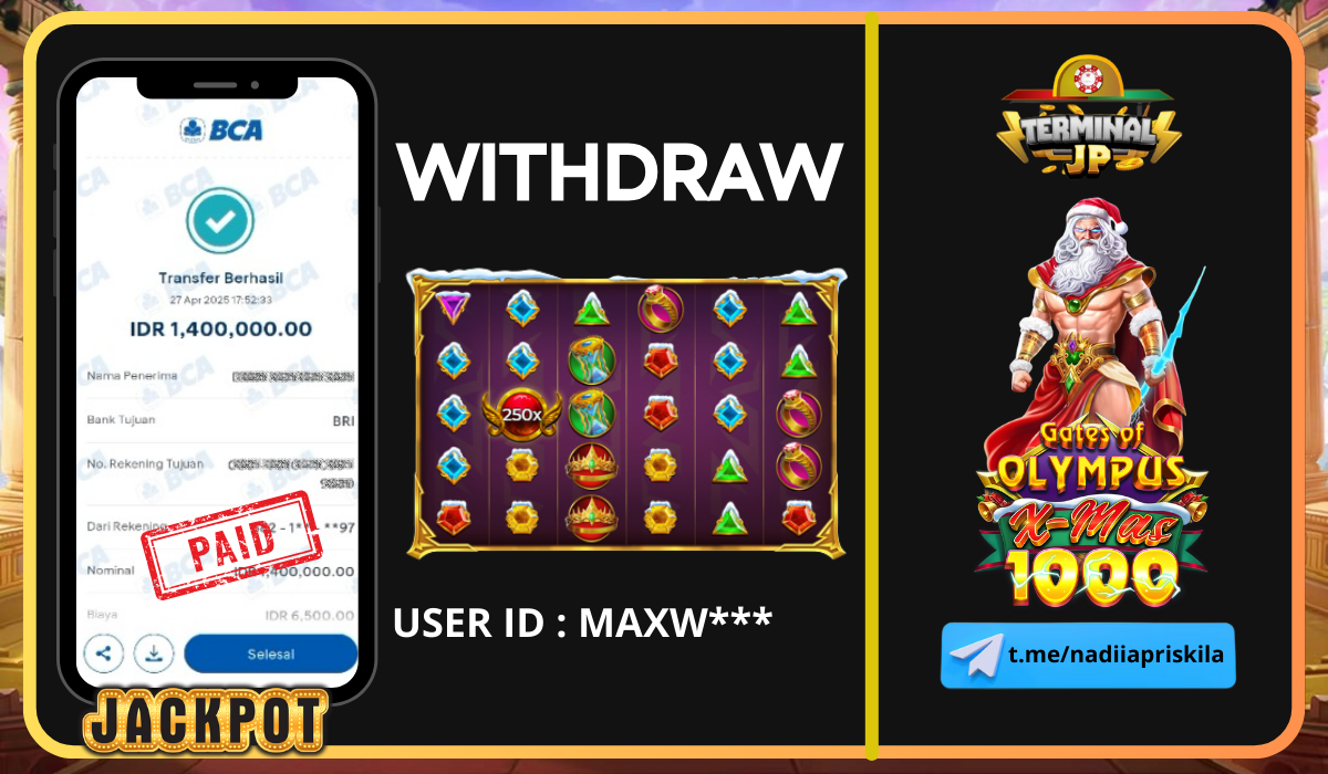 PLAYER BERHASIL MENANG 1.400.000.- DI BAYAR LUNAS!!