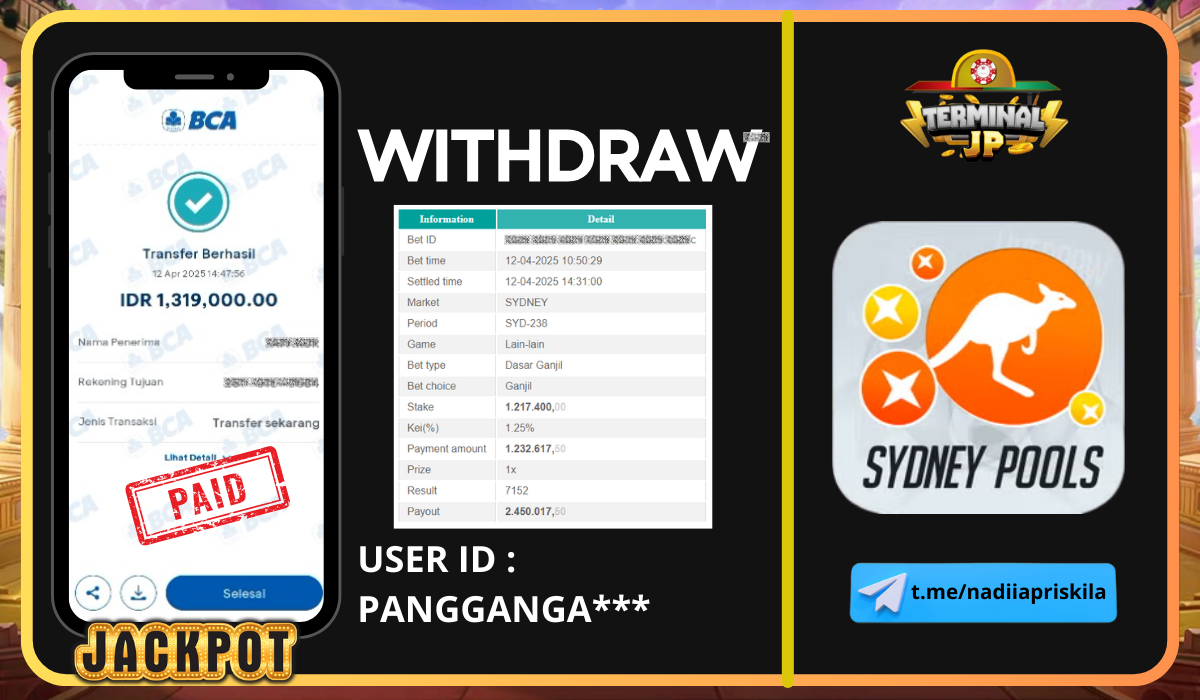 PLAYER DAPAT KEMENANGAN 1.319.000.- DI BAYAR LUNAS!!