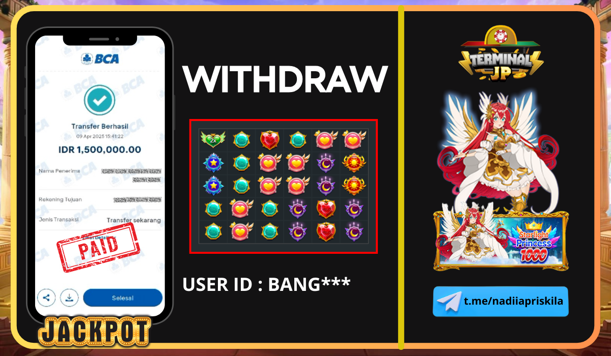 PLAYER DAPAT KEMENANGAN 1.500.000.- DI BAYAR LUNAS!!