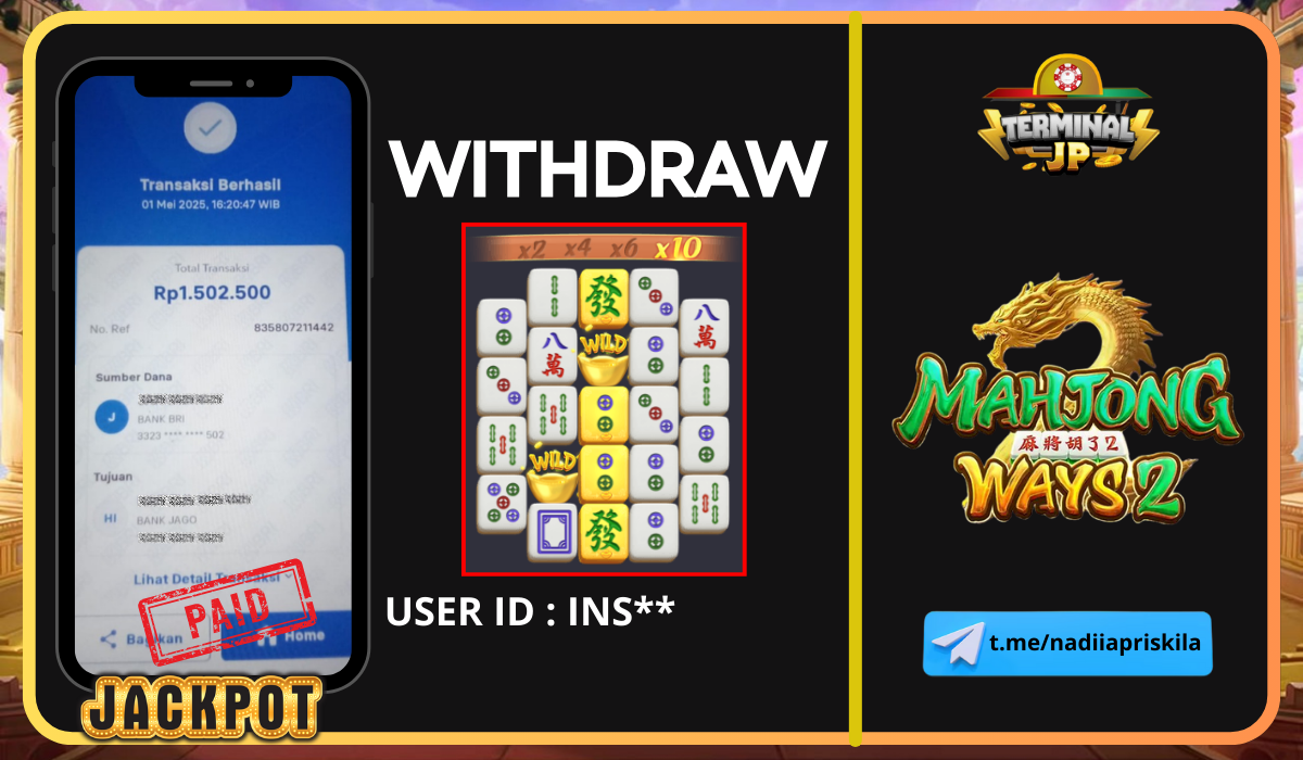 PLAYER BERHASIL MENANG 1.500.000.- DI BAYAR LUNAS!!