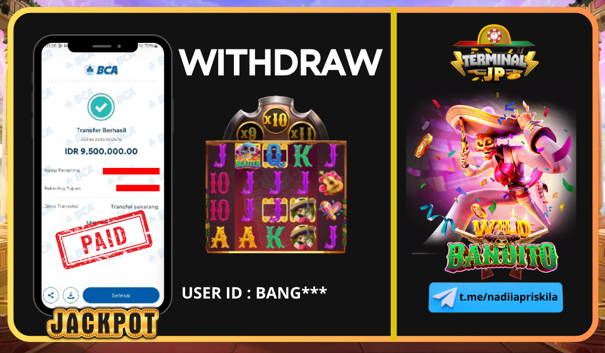 PLAYER DAPAT KEMENANGAN 9.500.000.- DI BAYAR LUNAS!!