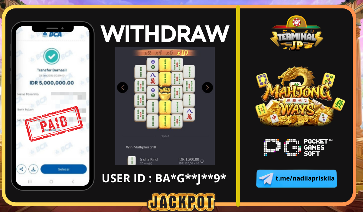 PLAYER MENANG 5.000.000.- DI BAYAR LUNAS TANPA KENDALA