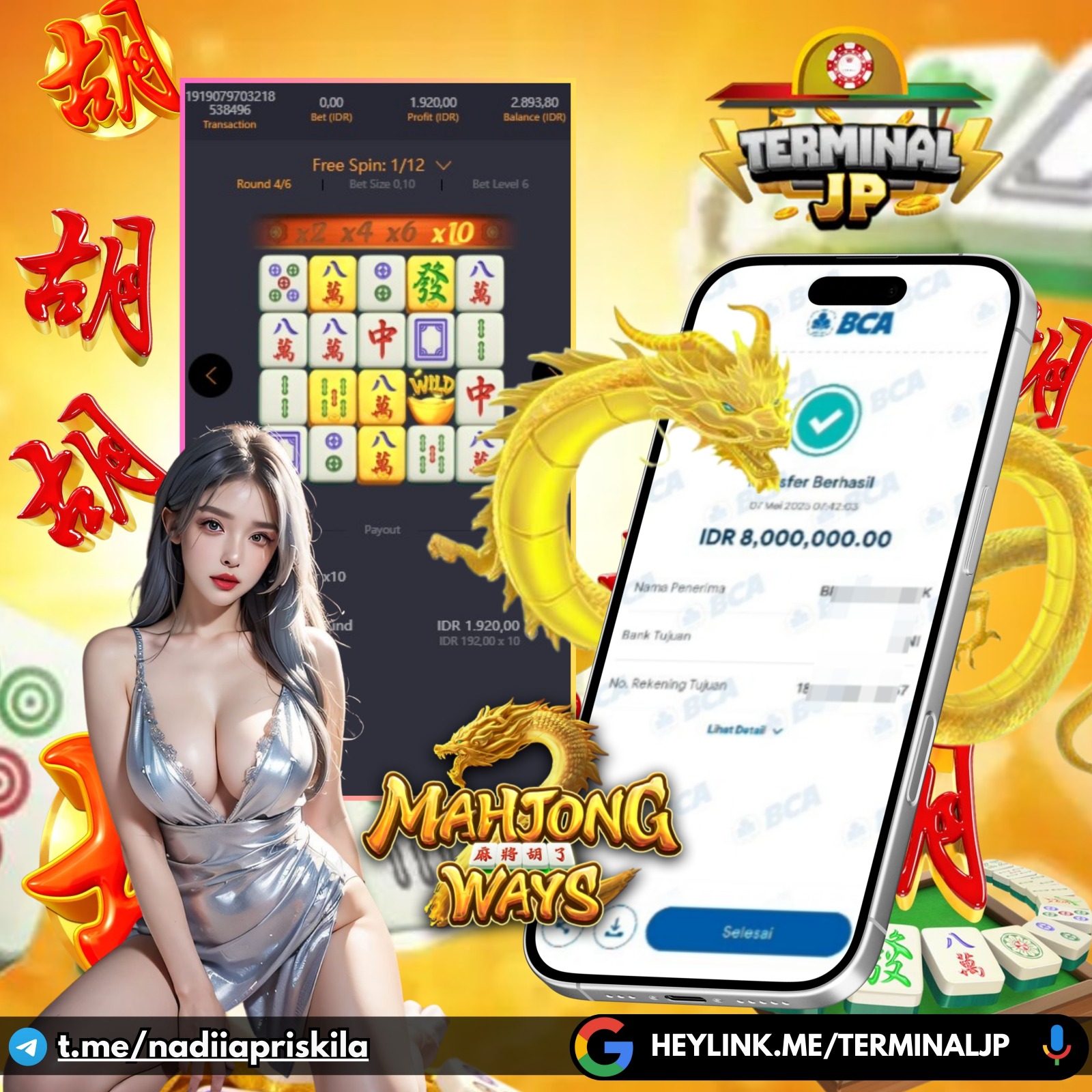 SUDAH SIAP AMBIL JACKPOT KAMU DI NAGA EMAS MAHJONG HARI INI BOSSKU ???