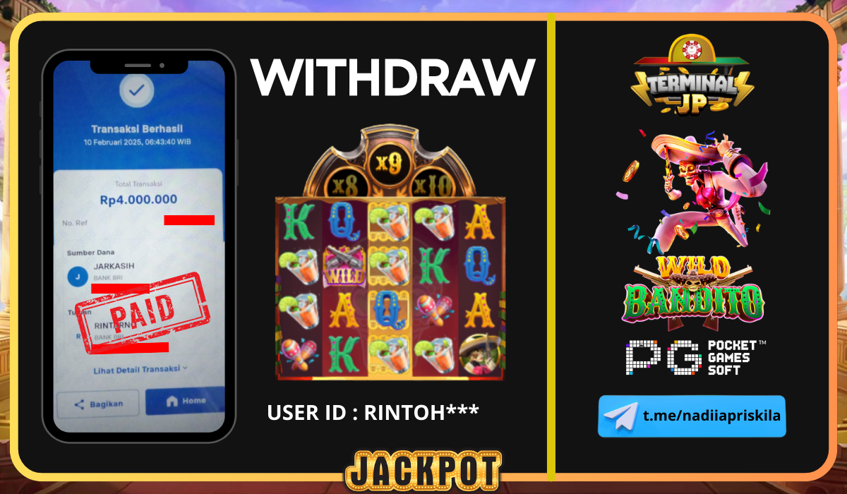 KEMENANGAN 4.000.000.- DI BAYAR LUNAS TANPA KENDALA