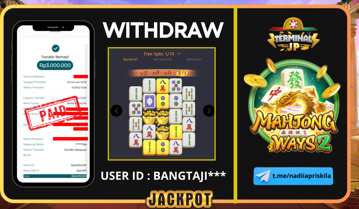 PLAYER MENANG 3.000.000.- DI BAYAR LUNAS TANPA KENDALA