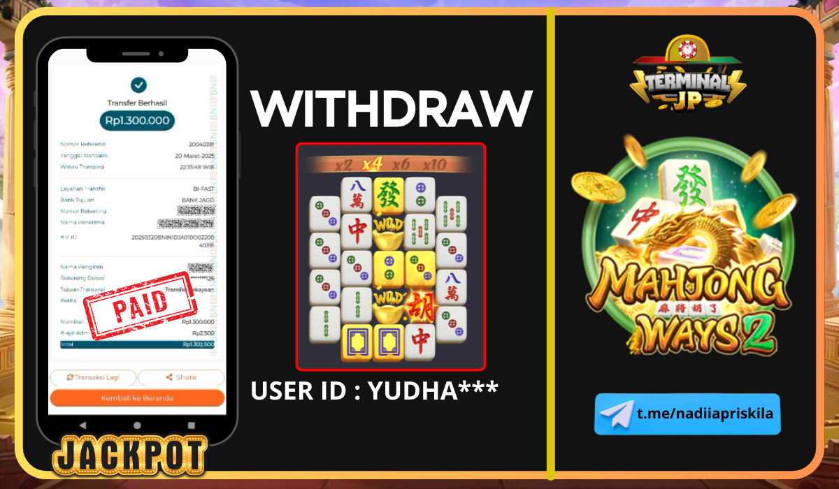 PLAYER MENDAPAT KEMENANGAN 1.300.000.- DI BAYAR LUNAS!!