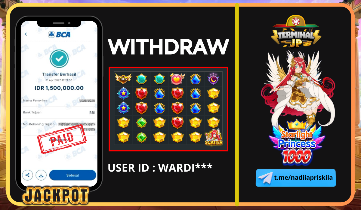 PLAYER DAPAT KEMENANGAN 1.500.000.- DI BAYAR LUNAS!!