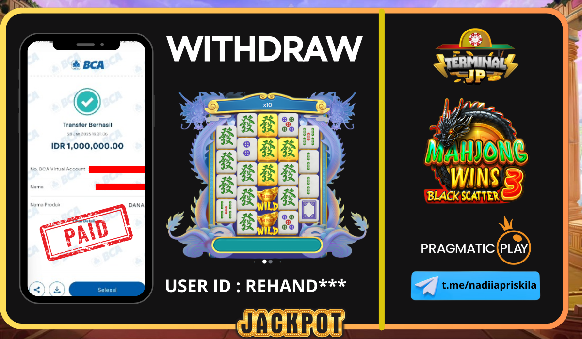 PLAYER MENANG 1.000.000.- DI BAYAR LUNAS TANPA KENDALA