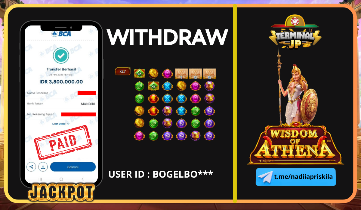 PLAYER DAPAT KEMENANGAN 3.800.000.- DI BAYAR LUNAS!!