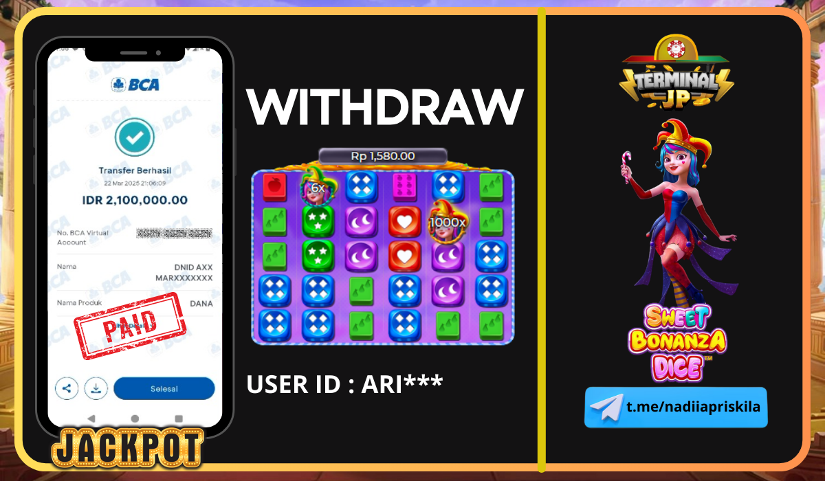 PLAYER MENDAPAT KEMENANGAN 2.100.000.- DI BAYAR LUNAS!!