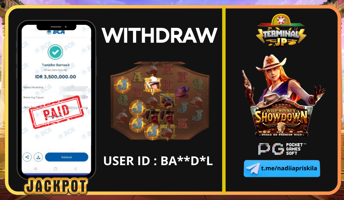 PLAYER MENANG 3.500.000.- DI BAYAR LUNAS!!