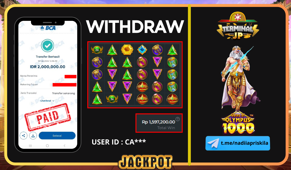 MENANG 2.000.000.- DI BAYAR LUNAS TANPA KENDALA