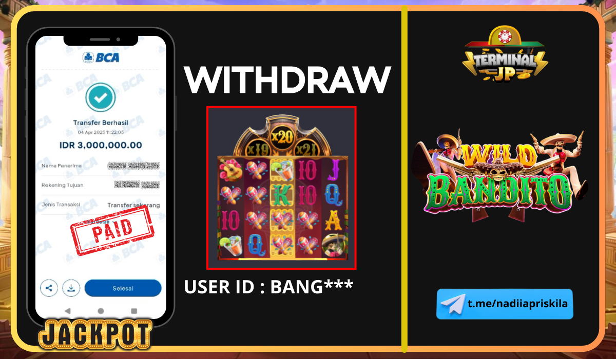 PLAYER DAPAT KEMENANGAN 3.000.000.- DI BAYAR LUNAS!!