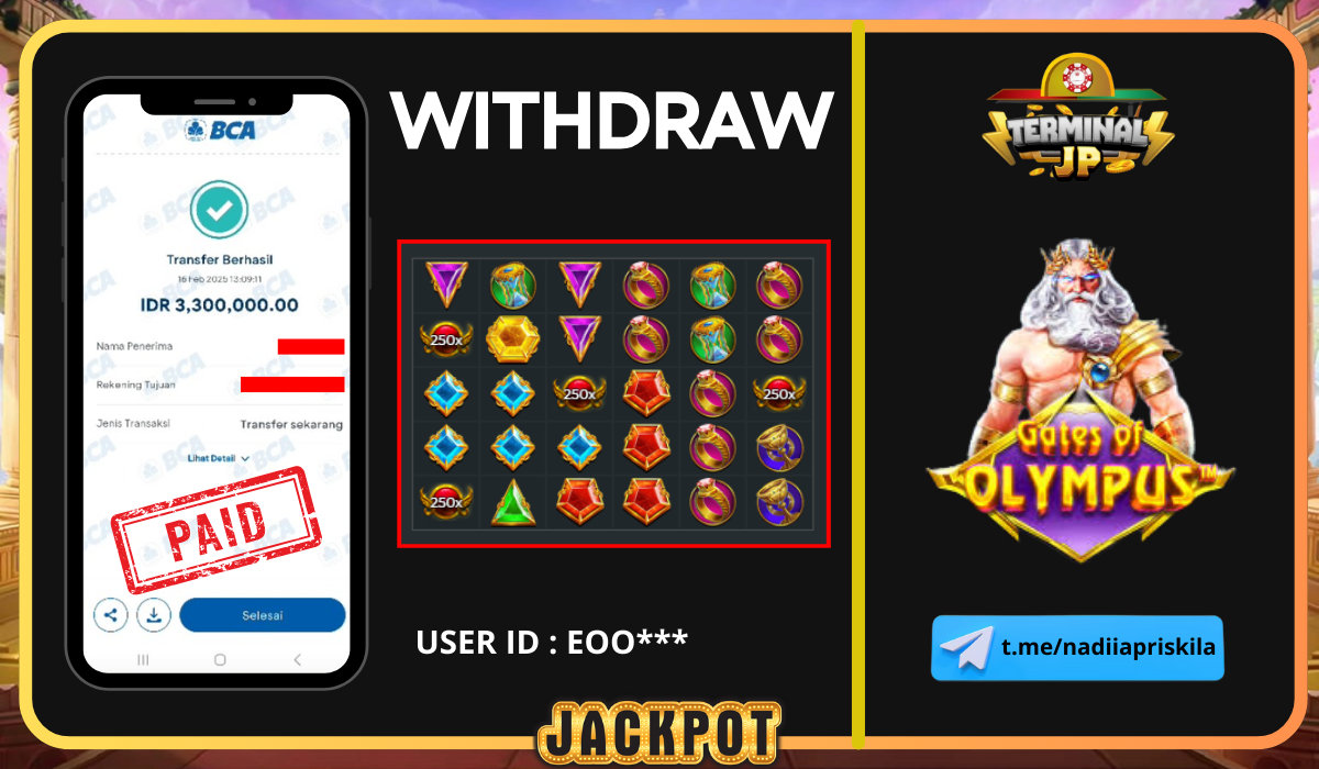 KEMENANGAN 3.300.000.- DI BAYAR TUNTAS