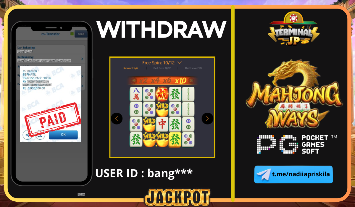 PLAYER MENANG 3.000.000.- LUNAS TUNTAS TANPA KENDALA