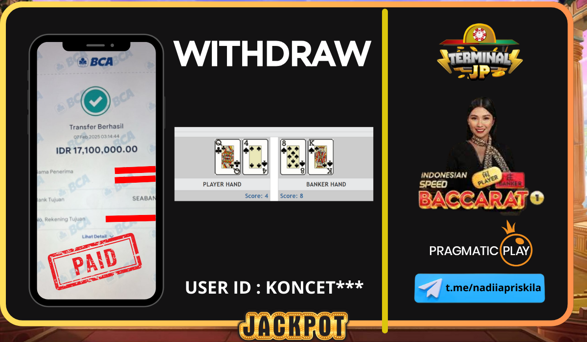 KEMENANGAN 17.100.000.- DI BAYAR LUNAS TANPA KENDALA