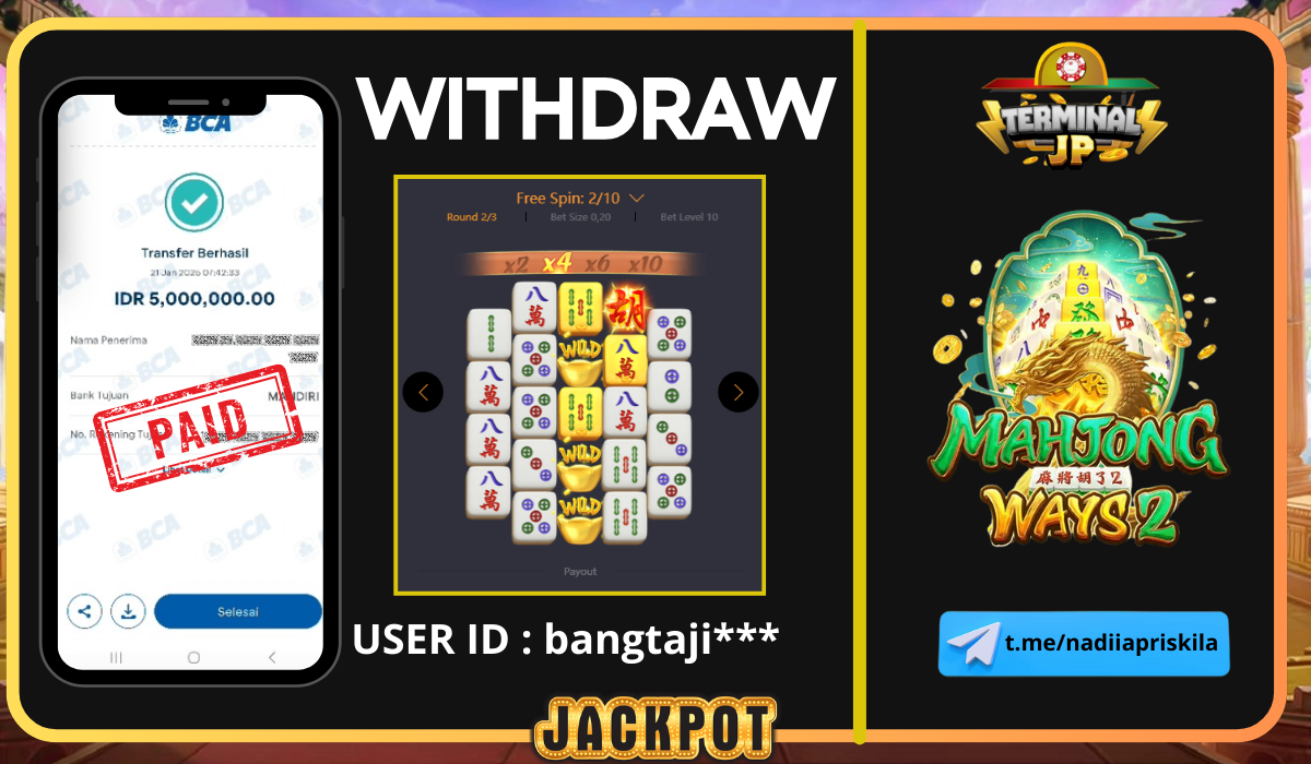 PLAYER MENANG 5.000.000.- LUNAS TUNTAS TANPA KENDALA