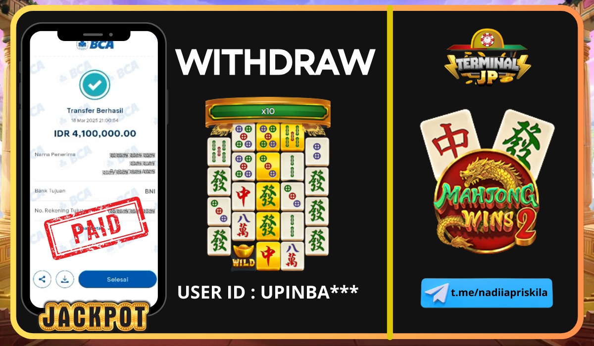 PLAYER MENDAPAT KEMENANGAN 4.100.000.- DI BAYAR LUNAS!!