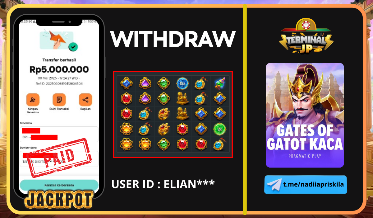 PLAYER MENDAPAT KEMENANGAN 5.000.000.- DI BAYAR LUNAS!!