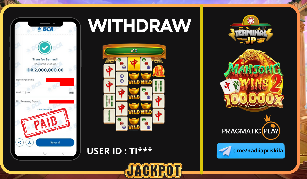 PLAYER MENANG 2.000.000.- DI BAYAR LUNAS TANPA KENDALA