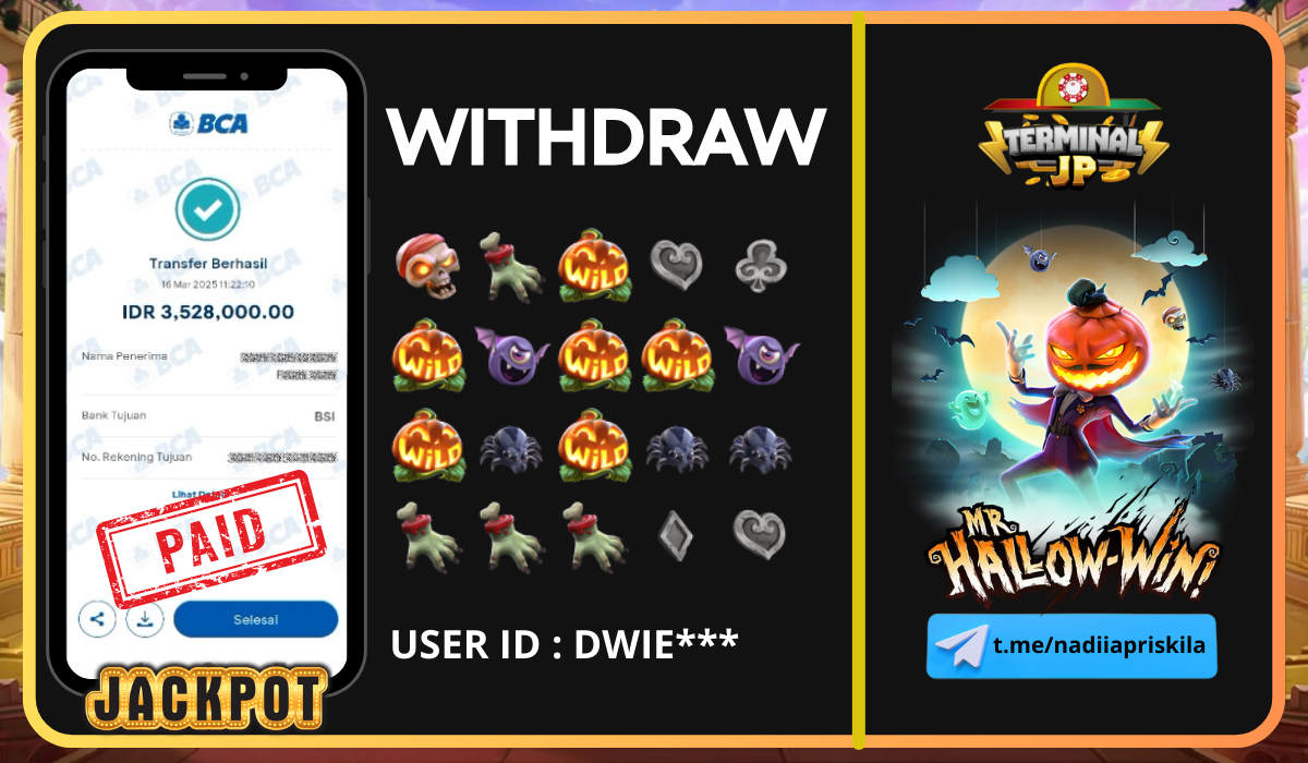 PLAYER MENDAPAT KEMENANGAN 3.528.000.- DI BAYAR LUNAS!!