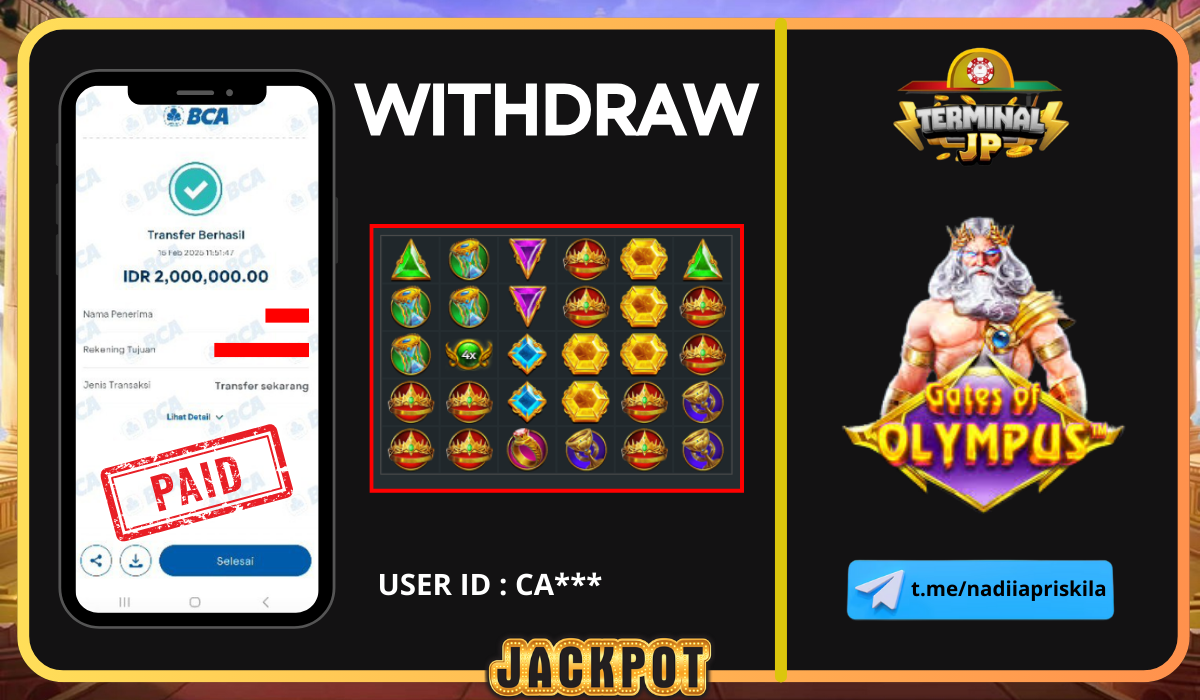 KEMENANGAN 2.000.000.- DI BAYAR TUNTAS