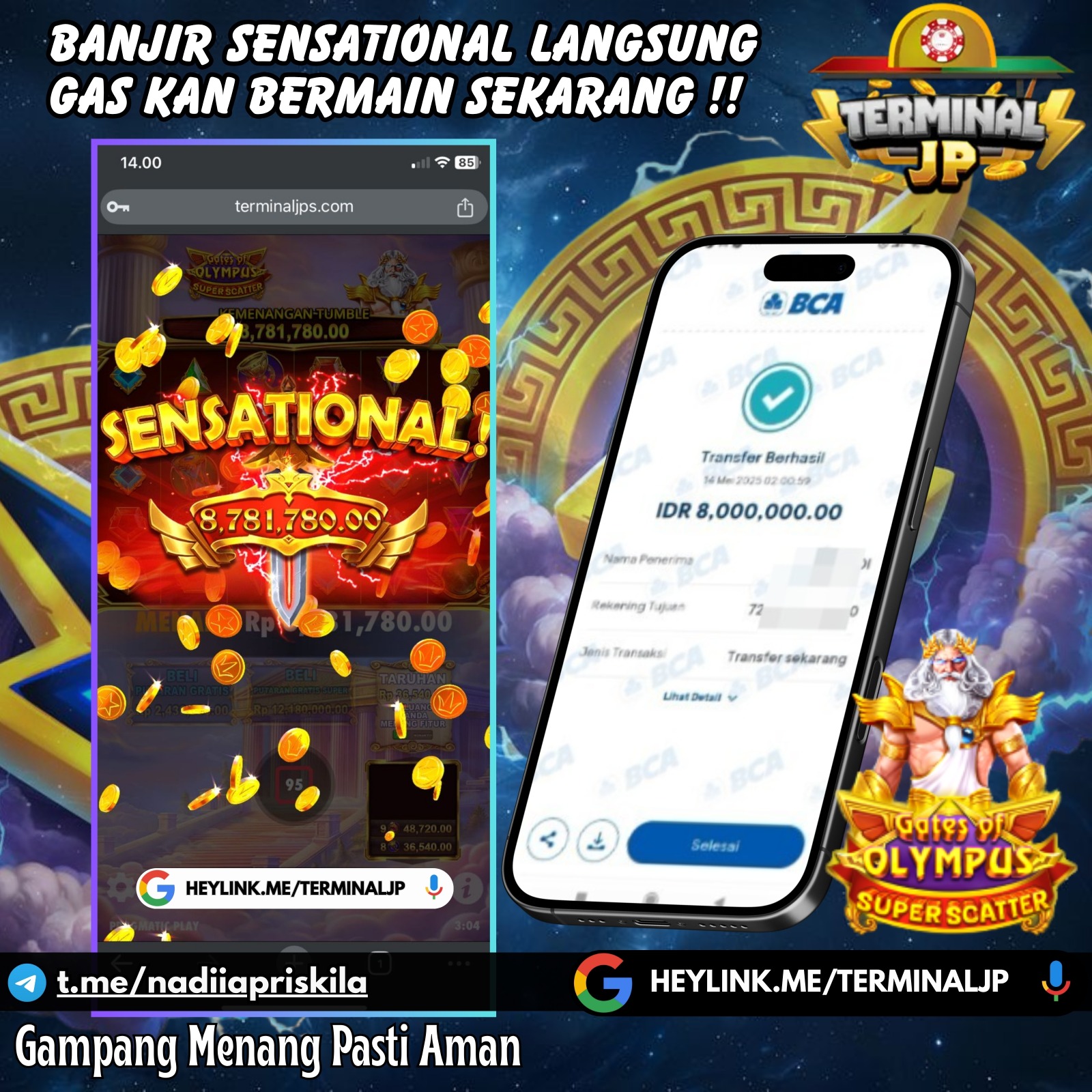 BARU SELESAI RESTART JACKPOT GATES OF OLYMPUS SUPERSCATTER !!!