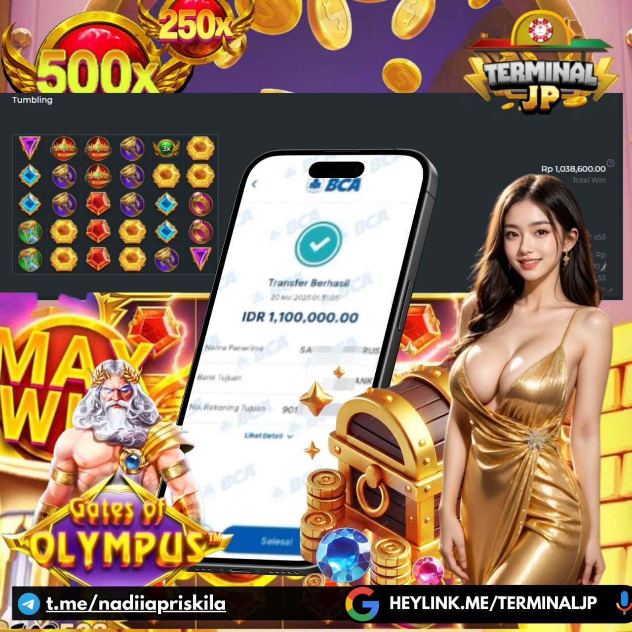 ⚡️ *Dikasi nyaman terus di SITUS TERBAIK TERMINALJP , withdraw tanpa batas di game GATES OF OLYMPUS* ⚡️