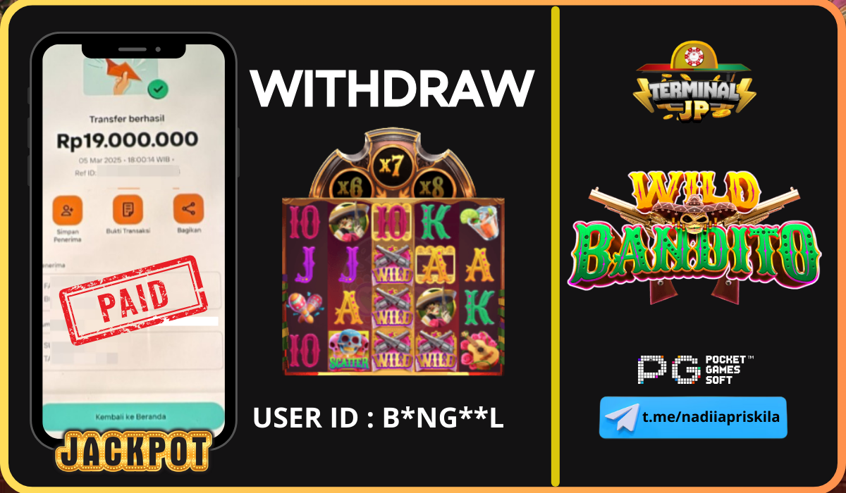 KEMENANGAN PLAYER  19.000.000.- DI BAYAR LUNAS!!