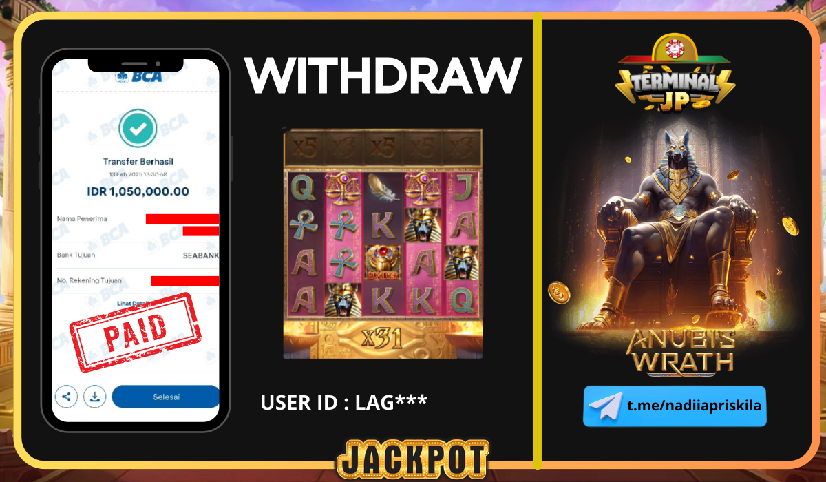 MENANG 1.050.000.- DI BAYAR LUNAS TANPA KENDALA