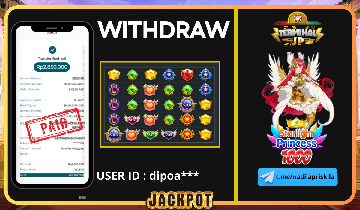 PLAYER MENANG 2.850.000.- LUNAS TUNTAS TANPA KENDALA